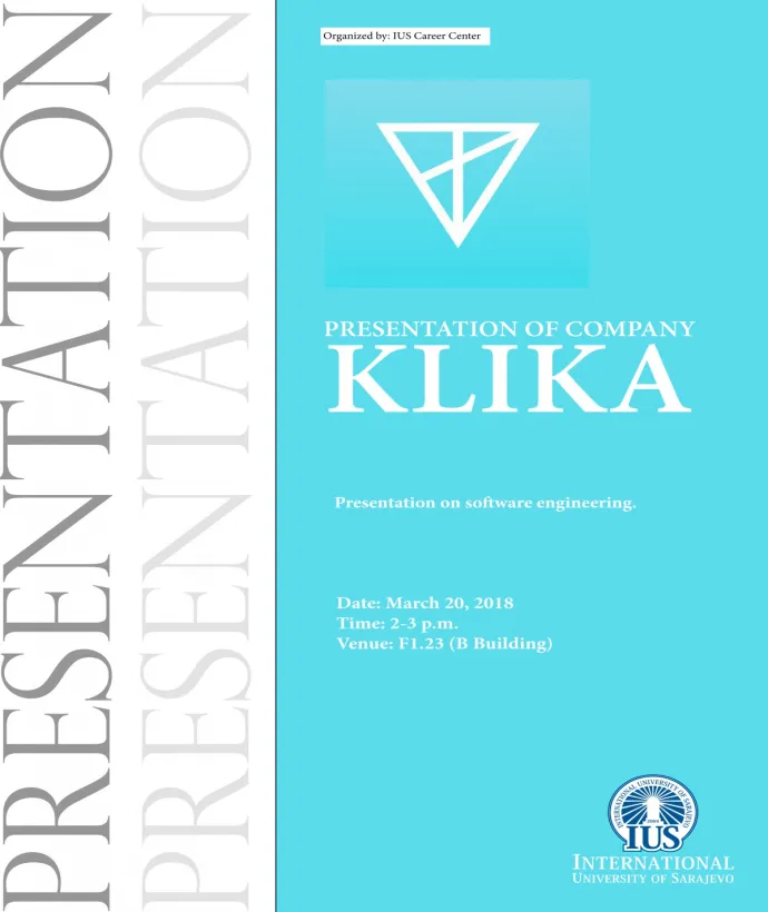 PRESENTATION OF COMPANY "KLIKA"